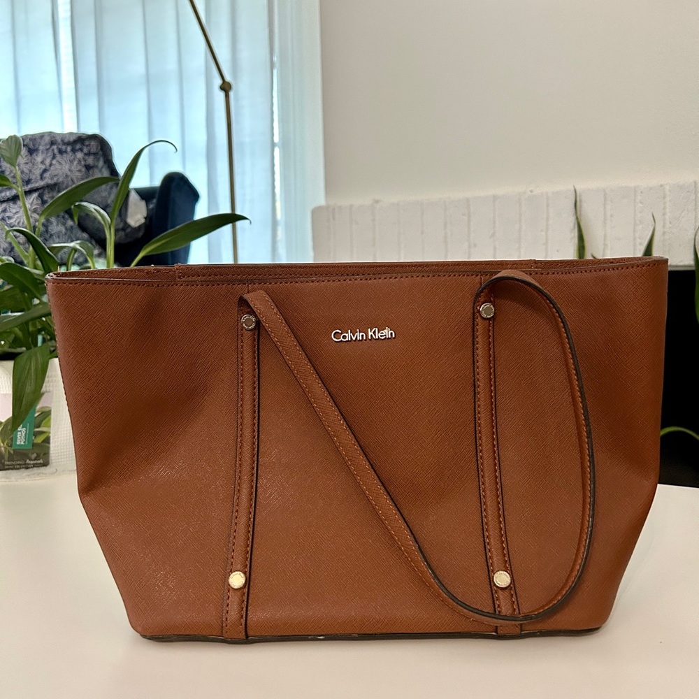 Calvin Klein Tan Tote Purse